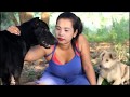 18x+ Beautiful girl Play with smart and cute dog and discover life Part 8