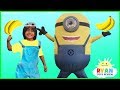 GIANT MINION IN REAL LIFE VISITS RYAN TOYSREVIEW!  Despicable...
