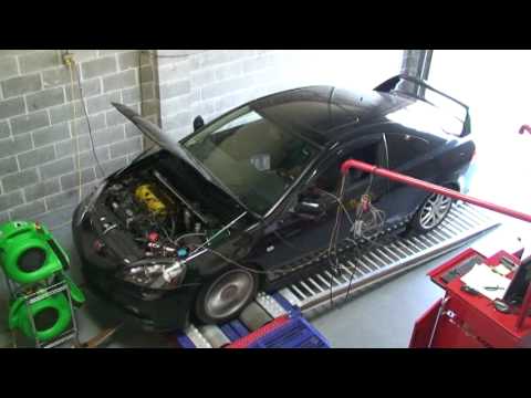 dyno run of my acura rsx type s engine mods are jrsc 12 psi aftercooler