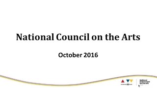 189Th National Council On The Arts Public Meeting October 2016