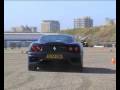 Blue Ferrari 360 Challenge Stradale accelerating, flyby's and more!! Incredible sound!!