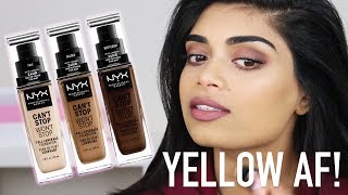 NYX CANT STOP WONT STOP FOUNDATION REVIEW! FOR MEDIUM & INDIAN SKINTONES | Zaahirah Munif