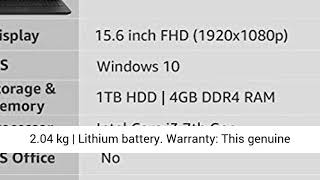 HP 15 Intel Core i3 7th gen 15.6-inch FHD Laptop (4GB/1TB HDD/Windows 10 Home/Sparkling Black /2.04
