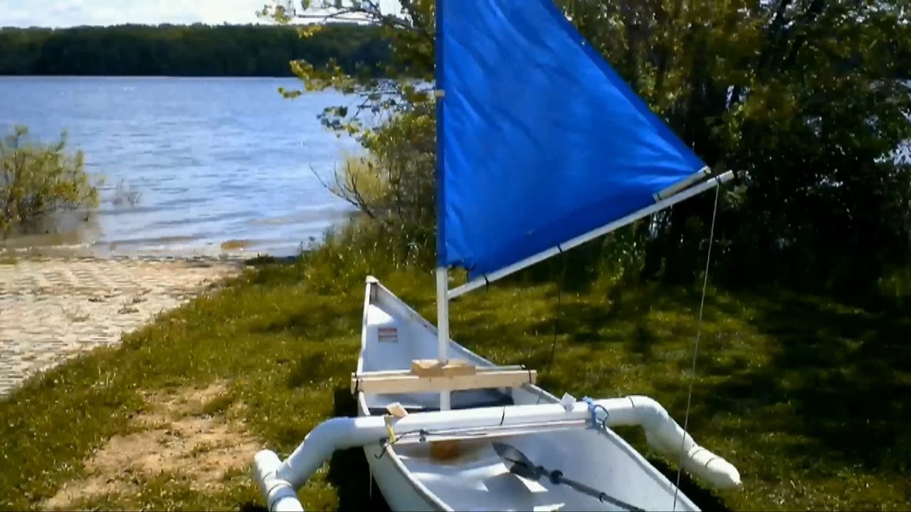 HOW TO MAKE A SAIL 4 CANOE KAYAK DINGHY OR ROWBOAT - YouTube