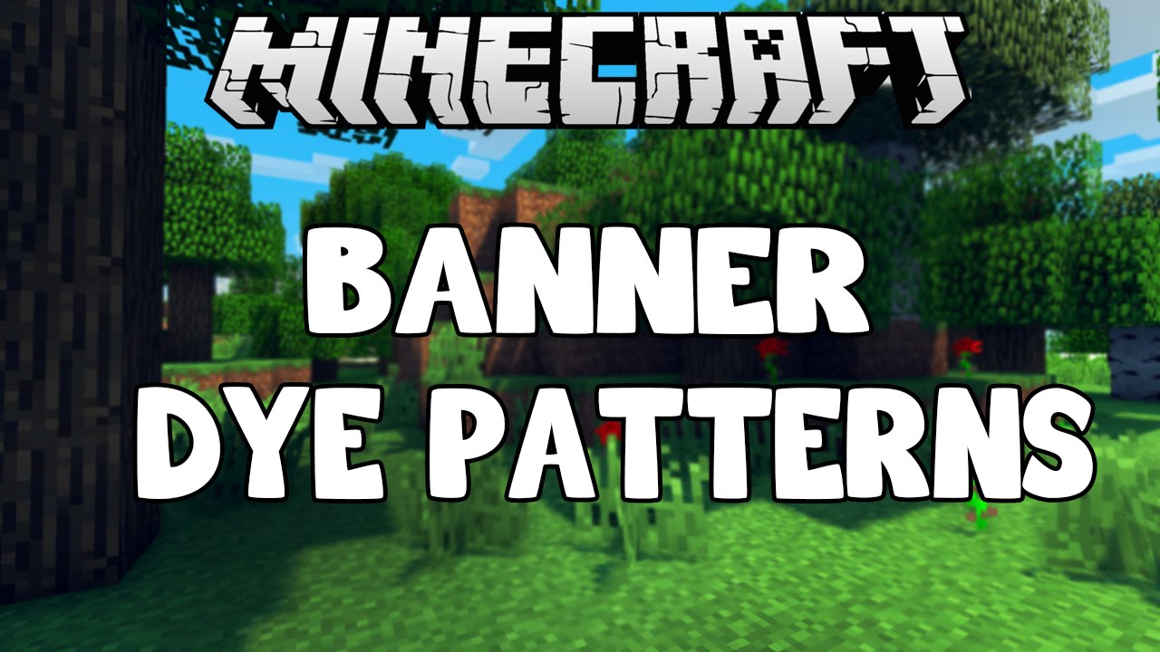 Minecraft 1.8: All Color Patterns for Banners - YouTube