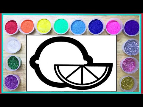 Tô Màu Tranh Cát Kim Tuyến: Quả Cam - Sand Painting Toys: Orange . 426.