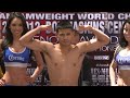 Showtime Boxing - Weigh-In: Mares vs. Morel - Abner Mares, Eric Morel, Anselmo Moreno, David De La Mora - Boxeo