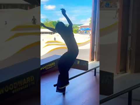 Rory with the style & tricks at WoodWard skate camp