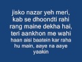 SARPHIRA SA HAI DIL - LYRICS ON SCREEN HD HQ ♥ Love You Mr. Kalaakar 2011