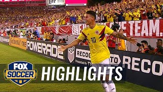 James Rodriguez curls in a beautiful goal vs. the USMNT | 2018 International Friendly Highlights