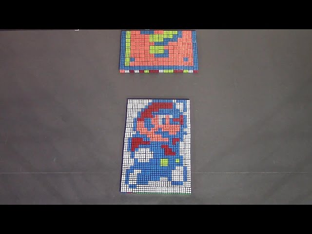 Super Mario Stopmotion Made Of Rubik’s Cubes - Video