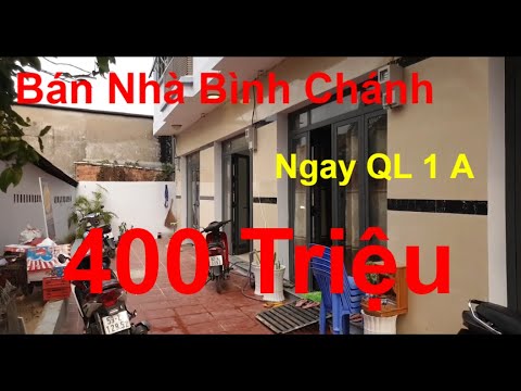 Bán Nhà Bình Chánh giá rẻ sổ hồng riêng Nhà Bình Chánh giá rẻ 4x10m 1 Trệt 1 Lầu 400 Tr
