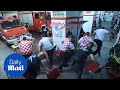 Croatian firefighters on call seconds before winning penalty