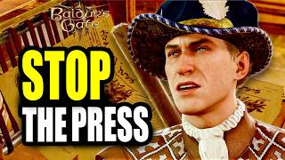 How To Sneak Into The Printing Press And Stop The Presses Guide In Baldurs Gate 3