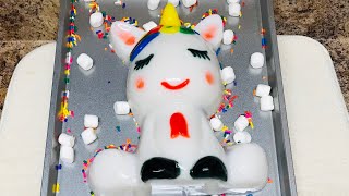 Gelatina De Unicornio Rellena De Gansito Unicornio Postre De Unicornio Gelatina Postres