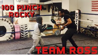 100 PUNCHES IN 60 SECONDS W/ REAL LIFE BOXING #TeamRoss #TeamRocky #RossAkaRocky