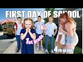 FiRST DAY of SCHOOL w/ mom of 6 KIDS! (morning routine)