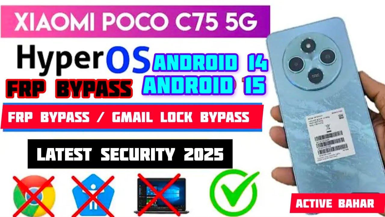 Xiaom Poco C75 5G FRP BYPASS 2025 (New method) poco C75 Xiaom Poco C75 5G FRP BYPASS 2025 (New method) poco C75