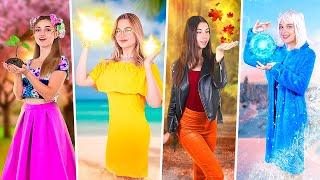 Üniversitede Dört Mevsim Kış Kız, Bahar Kız, Yaz Kız Ve Sonbahar Kız
