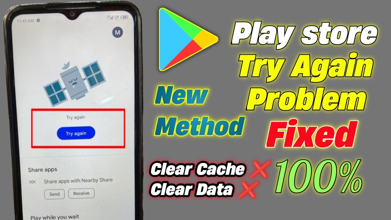 How To Fix Google Play Store Try Again Problem | Play How To Fix Google Play Store Try Again Problem | Play