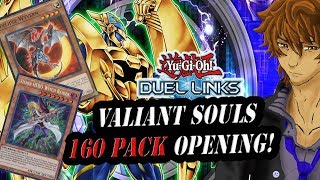 VALIANT SOULS 160 PACK OPENING!! NEW HEROES, PALEOZOIC AND MORE!! | YuGiOh Duel Links
