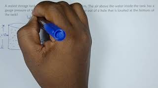 How fast will the water flow out - Fluid Mechanics