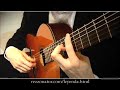 Classical Guitar tabs, fingerstyle acoustic guitar, asturias