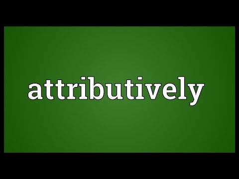 Header of attributively