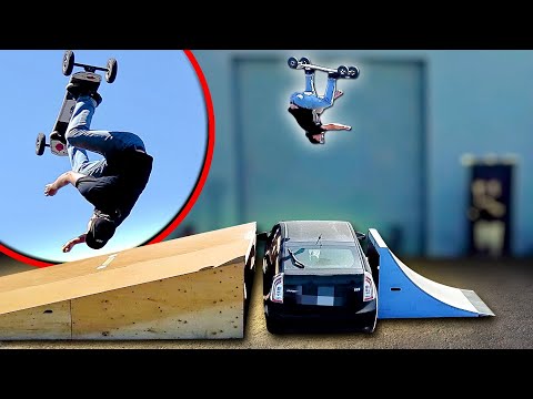 WTF BACKFLIP OVER A CAR?!