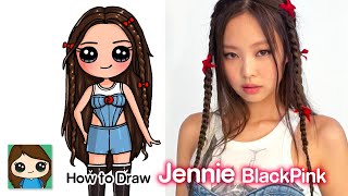 How to Draw Jennie BlackPink | Pink Venom