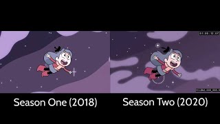 Hilda Theme Song Comparison (Seasons 1 & 2)