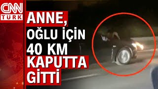 Kaçırılan Oğlunu Kaputta Takip Etti İşte O Anlar Telefon Kamerasında...