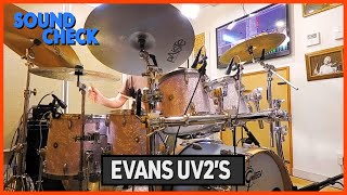 Evans Uv2 Drumheads Gretsch Usa Custom Drums