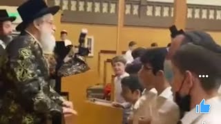 Litvish Boys Dancing For The Rabba Of Merchaz Visnitz While Visiting LA