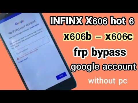 infinx hot 6 x606b remove Google account frp bypass infinx hot 6 x606b remove Google account frp bypass