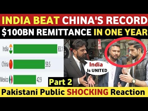 Play this video INDIA BEATS CHINA39S RECORD  100BN REMITTANCE IN ONE YEAR  PAKISTANI REACTION ON INDIA  REAL TV