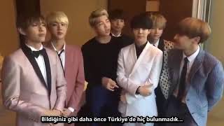 BTS'IN TÜRKIYE'YE MESAJI