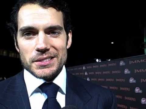 Henry Cavill at the premiere of Immortals