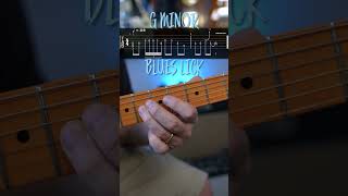 G Minor Blues Guitar Lick With Tab Wtabs