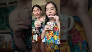 Young Girl Licking Ice Cream