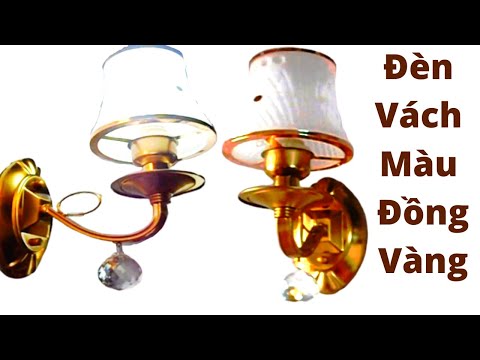 Đèn Vách Trang Trí Nội Thất Màu Đồng Vàng.
