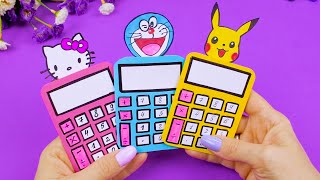 DIY Cute Paper Calculator & Mini Notepad  Paper Crafts  Back to school | Mini No