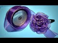 DIY Make Rose Flower with Ribbon, Tutorial Membuat Jepit Rambut dari Pita