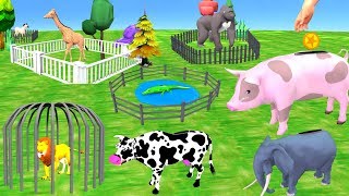 Animals Toys For Kids Toys In Supermarket Shopping Cart Funny Monkey Cartoons For Children