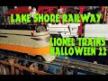 Lionel Halloween 2022 Train Run on Lionel T-Rail Lake Shore Railway No 120