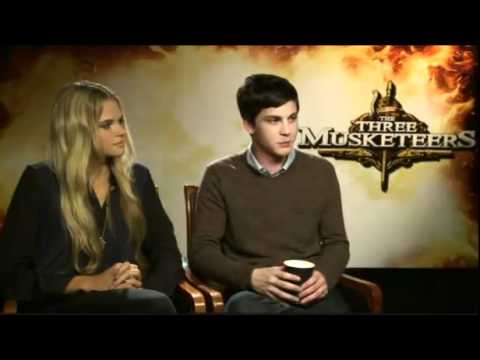 Logan Lerman Freddie Fox and Gabriella Wilde talk The Three Musketeers to 