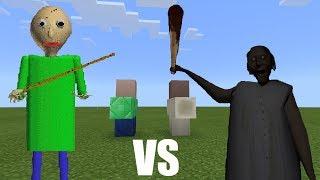 Baldi vs Granny | Minecraft PE Baldi vs Granny | Minecraft PE
