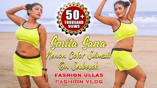 Smita Sana Nenon Color Swimsuit On Seabeach Western Collection Fashion Ullas