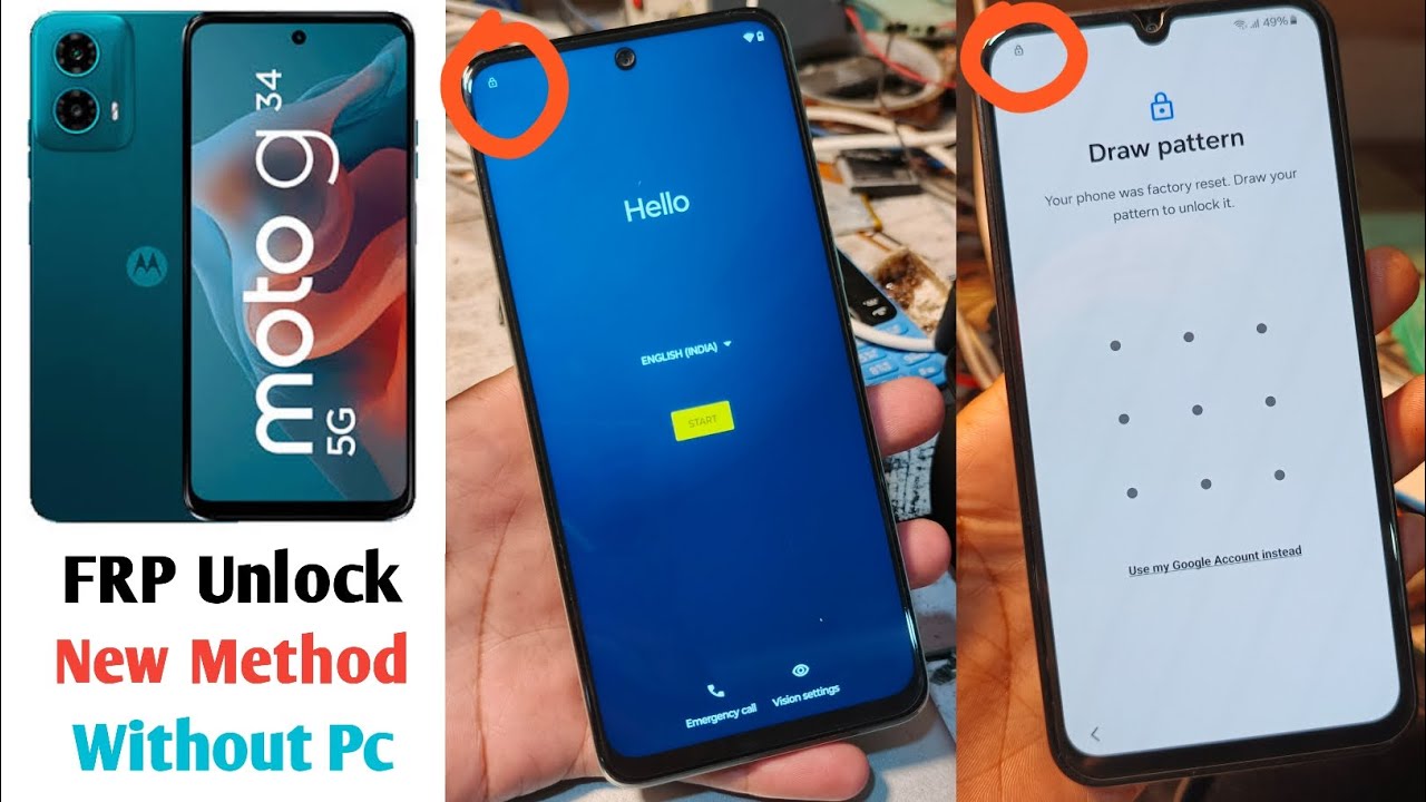 Moto G34 FRP Bypass | Moto G34 Google Account Bypass | Moto G34 FRP Bypass | Moto G34 Google Account Bypass |