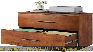 Devaise 2 Drawer Wood Lateral File Cabinet With Anti-Tilt Mechanism, Storage Filing Cabinet For Hom